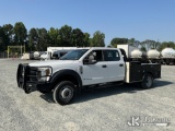 (China Grove, NC) 2018 Ford F550 4x4 Crew-Cab Flatbed/Service Truck Duke Unit) (Runs & Moves
