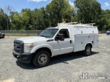 (China Grove, NC) 2014 Ford F350 Enclosed Service Truck Duke Unit) (Runs & Moves) (Jump To Start, Tr
