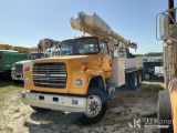 (Thonotosassa, FL) Altec AM855, Over-Center Material Handling Bucket Truck rear mounted on 1992 Ford