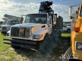 (Thonotosassa, FL) Grappleboom Crane mounted behind cab on 2003 International 7400 Dump Debris Truck