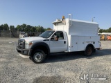 (China Grove, NC) 2012 Ford F550 4x4 Enclosed High-Top Service Truck Runs & Moves) (Jump To Start, C