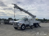 (Villa Rica, GA) Terex C4047, Digger Derrick rear mounted on 2008 Ford F750 Flatbed/Utility Truck Ru