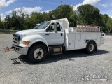 (China Grove, NC) 2015 Ford F750 URD/Flatbed Truck Runs & Moves) (Check Engine Light On) (Seller Sta
