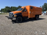 (Chester, VA) 2013 Ford F650 Chipper Dump Truck Runs & Moves) (Dump Body Not Operating, PTO Not Enga