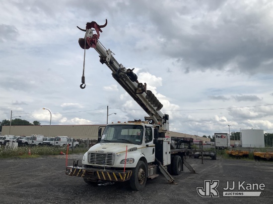 Derrick Rear Rope (Rome, NY) Altec DM47B-T R, Digger Derrick rear mounted on 2015 ...