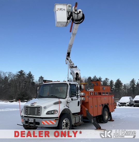 (Wells, ME) Altec AN46-OC, Material Handling Bucket Truck mounted behind cab on 2015 Freightliner M2