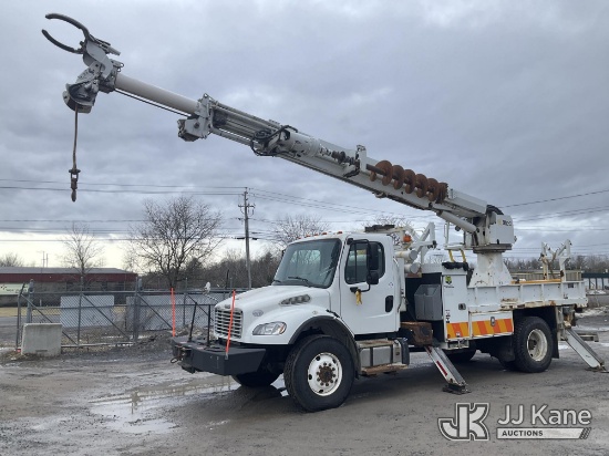 Derrick Rear Rope (Rome, NY) Altec DM47B-BR, Digger Derrick rear mounted on 2016 ...