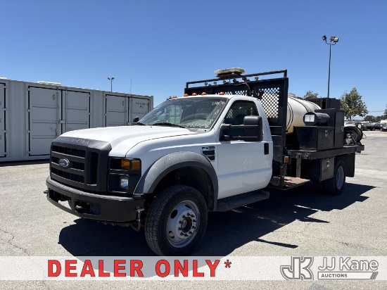 (Dixon, CA) 2008 Ford F-550 Water Tank Truck Runs & Moves) (Seller States Operates)( Monitors Did No