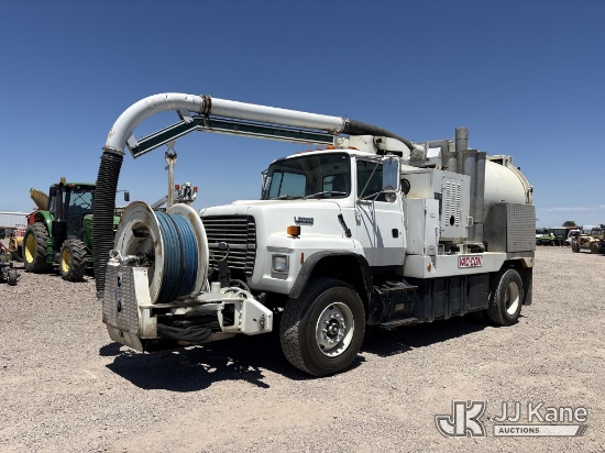 (Dixon, CA) Vac-Con Vactor/Sewer & Jet Rodder System mounted on 1994 Ford LN8000F Flatbed Truck Runs