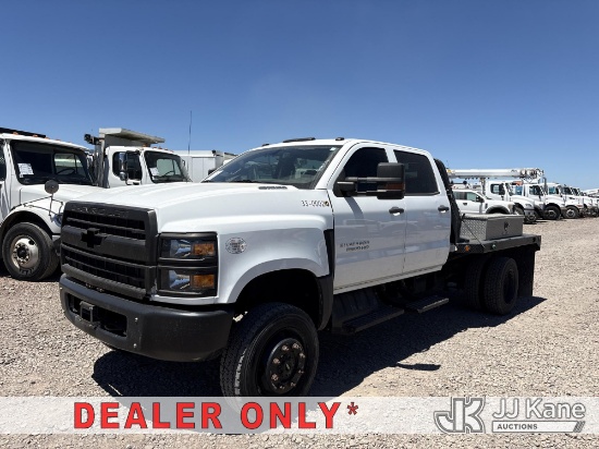 (Dixon, CA) 2019 Chevrolet Silverado Medium Duty Flatbed Truck Runs & Moves)( Dash Warning Indicator