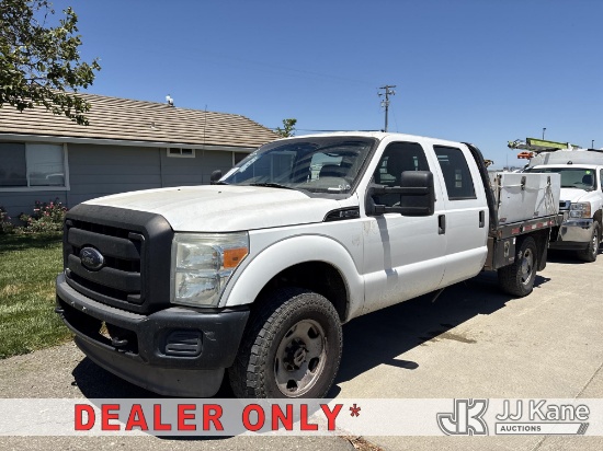 (Dixon, CA) 2012 Ford F-250 SD Flatbed/Service Truck Runs & Moves) (Permanent Code P0457