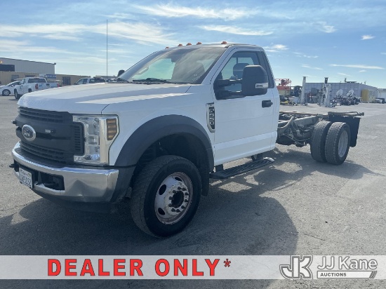 (Dixon, CA) 2018 Ford F-550 Regular Cab DRW Cab & Chassis Runs & Moves