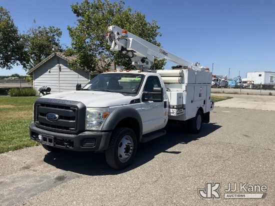 (Dixon, CA) Altec AT200-A, Telescopic Non-Insulated Bucket Truck mounted behind cab on 2012 Ford F-4