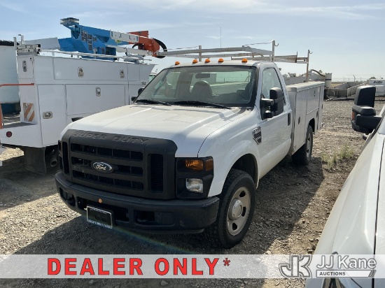 (Dixon, CA) 2008 Ford F-350 SD Service Truck Not Running, Conditions Unknown) (Dash Warning Indicato