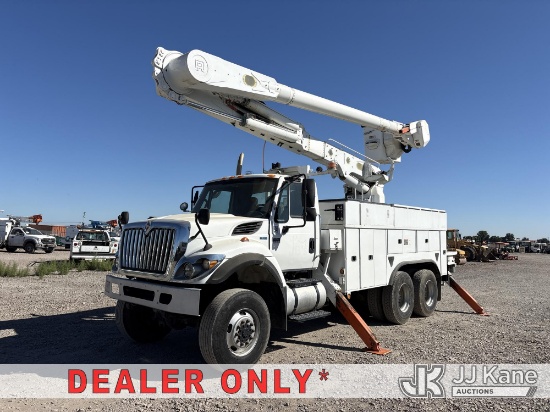 (Dixon, CA) Altec AM55, Over-Center Material Handling Bucket Truck mounted behind cab on 2012 Intern