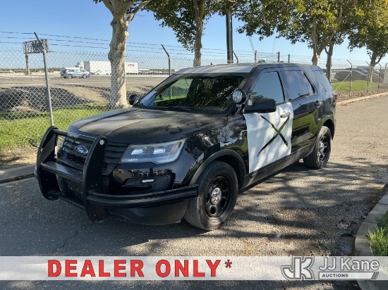 (Dixon, CA) 2017 Ford Explorer Police 4-Door Sport Utility Vehicle Runs & Moves)(Dash Warning Indica
