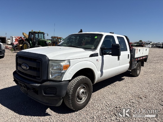 (Dixon, CA) 2012 Ford F-250 SD Crew-Cab Flatbed/Service Truck Runs & Moves