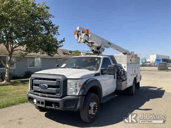 (Dixon, CA) Altec AT200-A, Telescopic Non-Insulated Bucket Truck mounted behind cab on 2012 Ford F-4