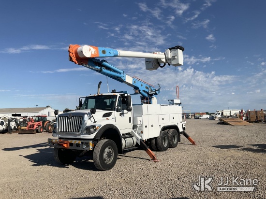 (Dixon, CA) Altec AM55, Over-Center Material Handling Bucket Truck rear mounted on 2013 Internationa