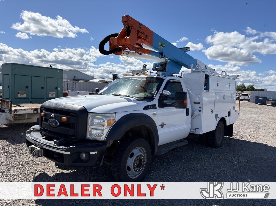 (Dixon, CA) Altec AT37G, Articulating & Telescopic Bucket mounted behind cab on 2015 Ford F-550 Regu