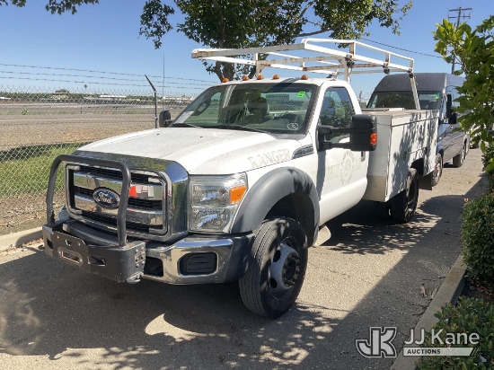 (Dixon, CA) 2011 Ford F-450 SD Regular Cab DRW Utility Truck Runs & Moves