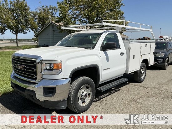 (Dixon, CA) 2015 GMC Sierra 2500HD Base Long Box Service Truck Runs & Moves)(Code P0741