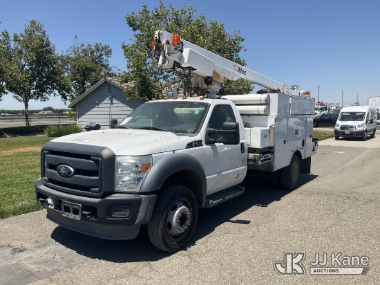 (Dixon, CA) Altec AT200-A, Telescopic Non-Insulated Bucket Truck mounted behind cab on 2012 Ford F-4