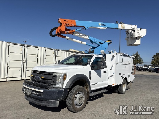 (Dixon, CA) Altec AT40G, Articulating & Telescopic Bucket mounted behind cab on 2018 Ford F-550 Regu