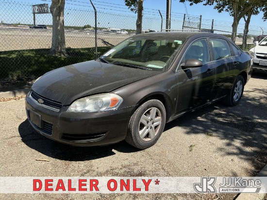 (Dixon, CA) 2008 Chevrolet Impala 4-Door Sedan Runs & Moves) (Code C010DT Vehicle previously used w