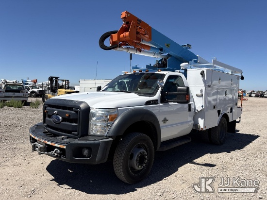 (Dixon, CA) Altec AT37G, Articulating & Telescopic Bucket mounted behind cab on 2016 Ford F-550 Regu