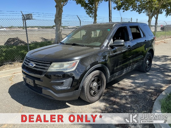 (Dixon, CA) 2016 Ford Explorer Police 4-Door Sport Utility Vehicle Runs & Moves)(Interior & Exterior