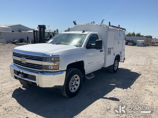 (Dixon, CA) 2016 Chevrolet Silverado 3500HD WT Enclosed Service Truck Runs & Moves