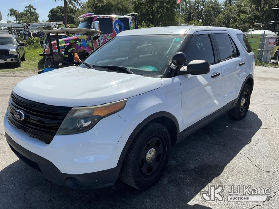 (Ocala, FL) 2015 Ford Explorer Police 4-Door Sport Utility Vehicle, Former Police Vehicle Runs & Mov