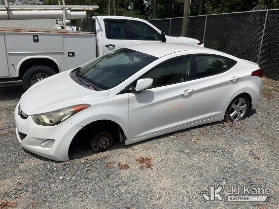 (China Grove, NC) 2013 Hyundai Elantra 4-Door Sedan Not Running, Condition Unknown, Missing Front Wh
