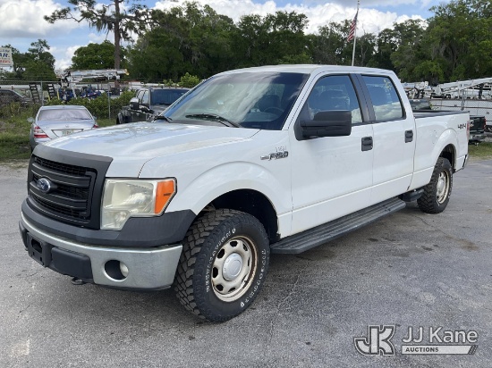 (Ocala, FL) 2013 Ford F150 4x4 Crew-Cab Pickup Truck Duke Unit) (Runs & Moves) (Rust Damage