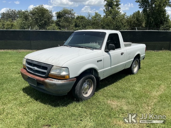(Tampa, FL) 2000 Ford Ranger Pickup Truck, State of Florida Unit Runs & Moves) (Brake System Non-Ope