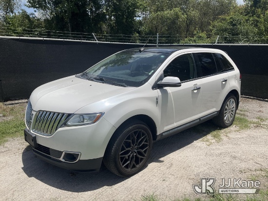 (Tampa, FL) 2013 Lincoln MKX 4-Door Sport Utility Vehicle Runs & Moves) (Corrosion, Dash Warning Ind