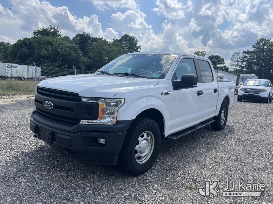 (Chester, VA) 2018 Ford F150 4x4 Crew-Cab Pickup Truck Runs & Moves) (Dash Warning Indicators On