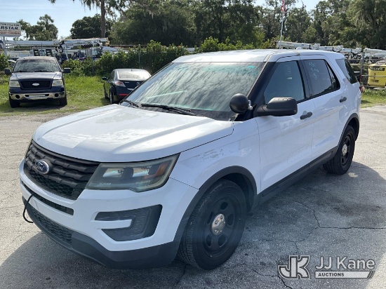 (Ocala, FL) 2016 Ford Explorer Police 4-Door Sport Utility Vehicle, Former Police Vehicle Runs & Mov