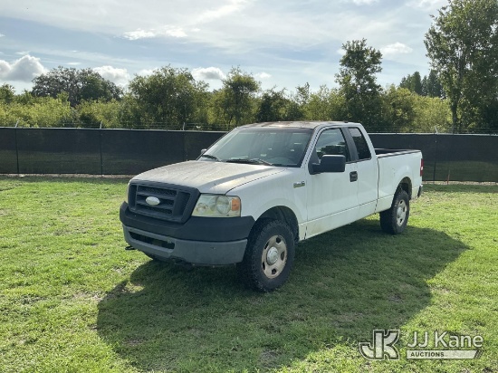 (Tampa, FL) 2008 Ford F150 4x4 Extended-Cab Pickup Truck, State of Florida Unit Runs & Moves) (Jump