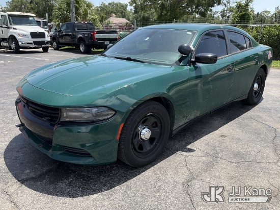 (Ocala, FL) 2019 Dodge Charger Police 4-Door Sedan, Former Police Vehicle Runs & Moves) (Dash Warnin