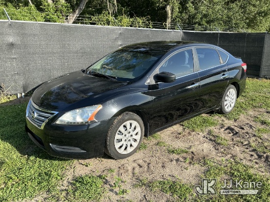 (Tampa, FL) 2013 Nissan Sentra 4-Door Sedan Runs & Moves)(Transmission Performance Concerns)(FL Resi