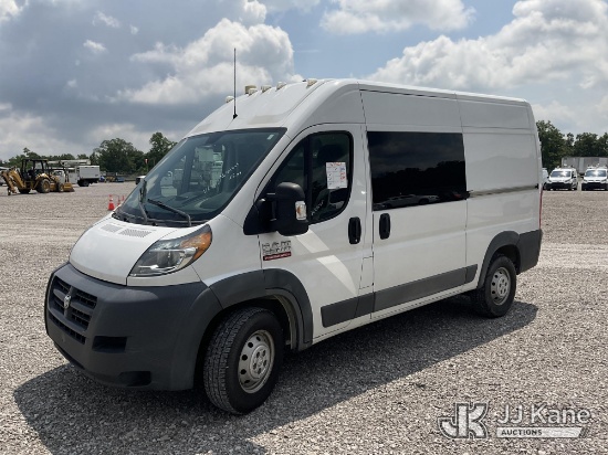 (Verona, KY) 2016 RAM Promaster 2500 High Roof Tradesman 136-in. WB High-Top Cargo Van Runs & Moves