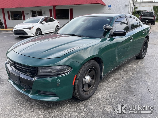 (Ocala, FL) 2019 Dodge Charger Police 4-Door Sedan, Former Police Vehicle Runs & Moves) (Dash Warnin