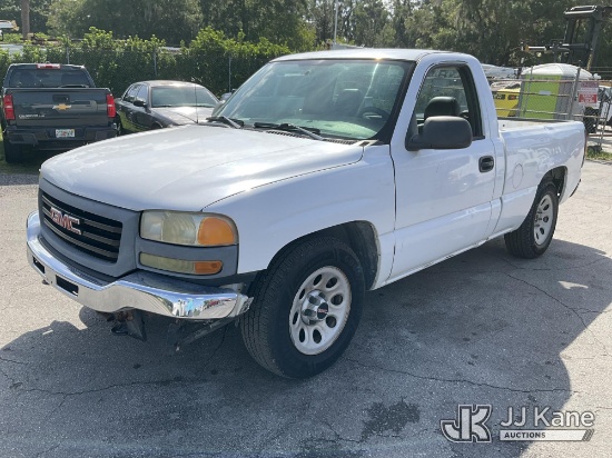 (Ocala, FL) 2005 GMC Sierra 1500 Pickup Truck Runs & Moves) (Exterior Defects-See Photos
