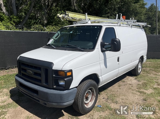(Tampa, FL) 2014 Ford E150 Cargo Van Runs & Moves) (Dash Warning Indicators On, Dash Camera Not Incl