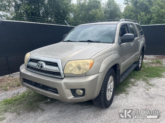 (Tampa, FL) 2006 Toyota 4Runner 4-Door Sport Utility Vehicle, State of Florida Unit Runs & Moves) (J