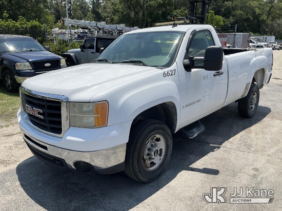 (Ocala, FL) 2007 GMC Sierra 2500HD Pickup Truck Not Running, Engine Performance Concerns-Turns Over,
