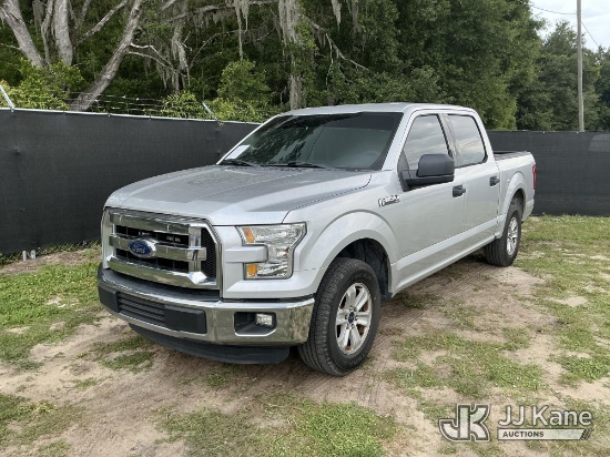 (Tampa, FL) 2016 Ford F-150 Crew-Cab Pickup Truck, State of Florida Unit Runs & Moves) (Dashboard In