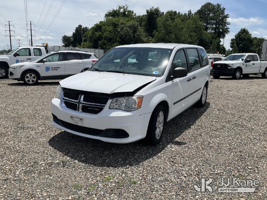 (Chester, VA) 2015 Dodge Grand Caravan Mini Cargo Van Runs & Moves) (Engine Won't Stay Running Witho